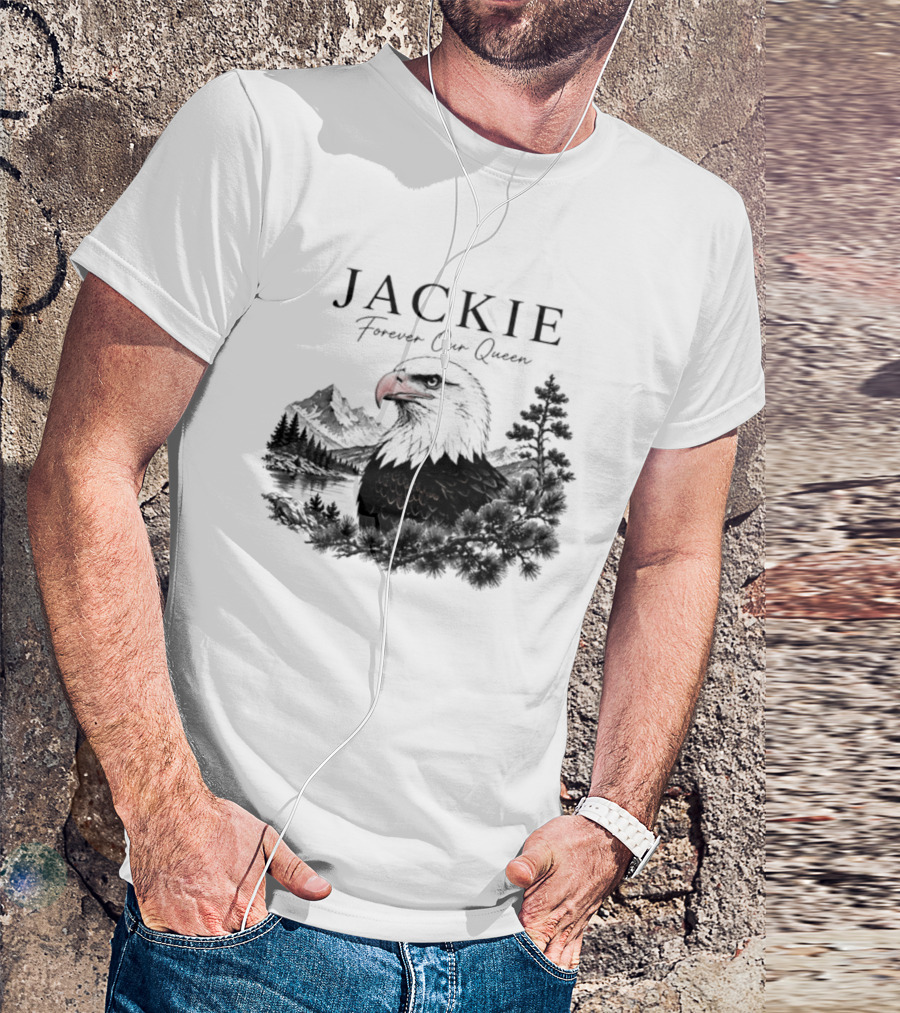Jackie Forever Our Queen Eagle Mountain Landscape T-Shirt