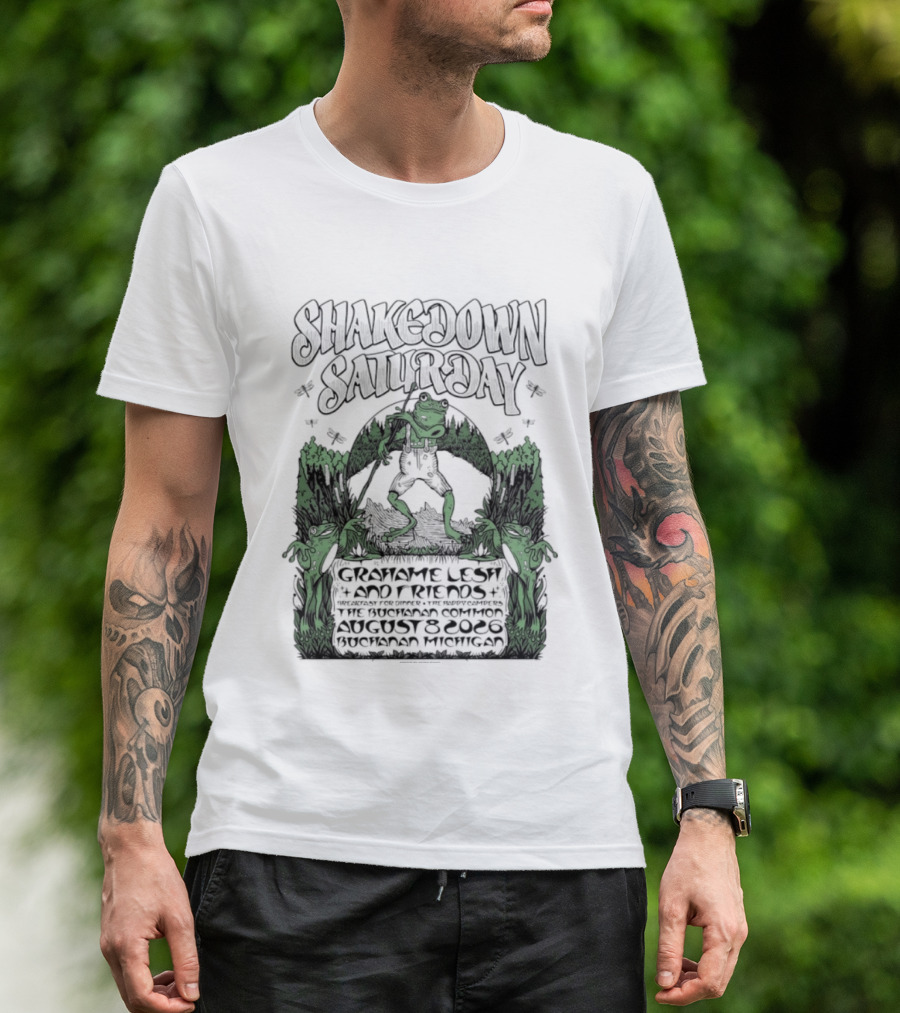 Shakedown Saturday Grahame Lesh And Friends Live Buchanan Michigan August 8 2026 Festival Vibe T-Shirt