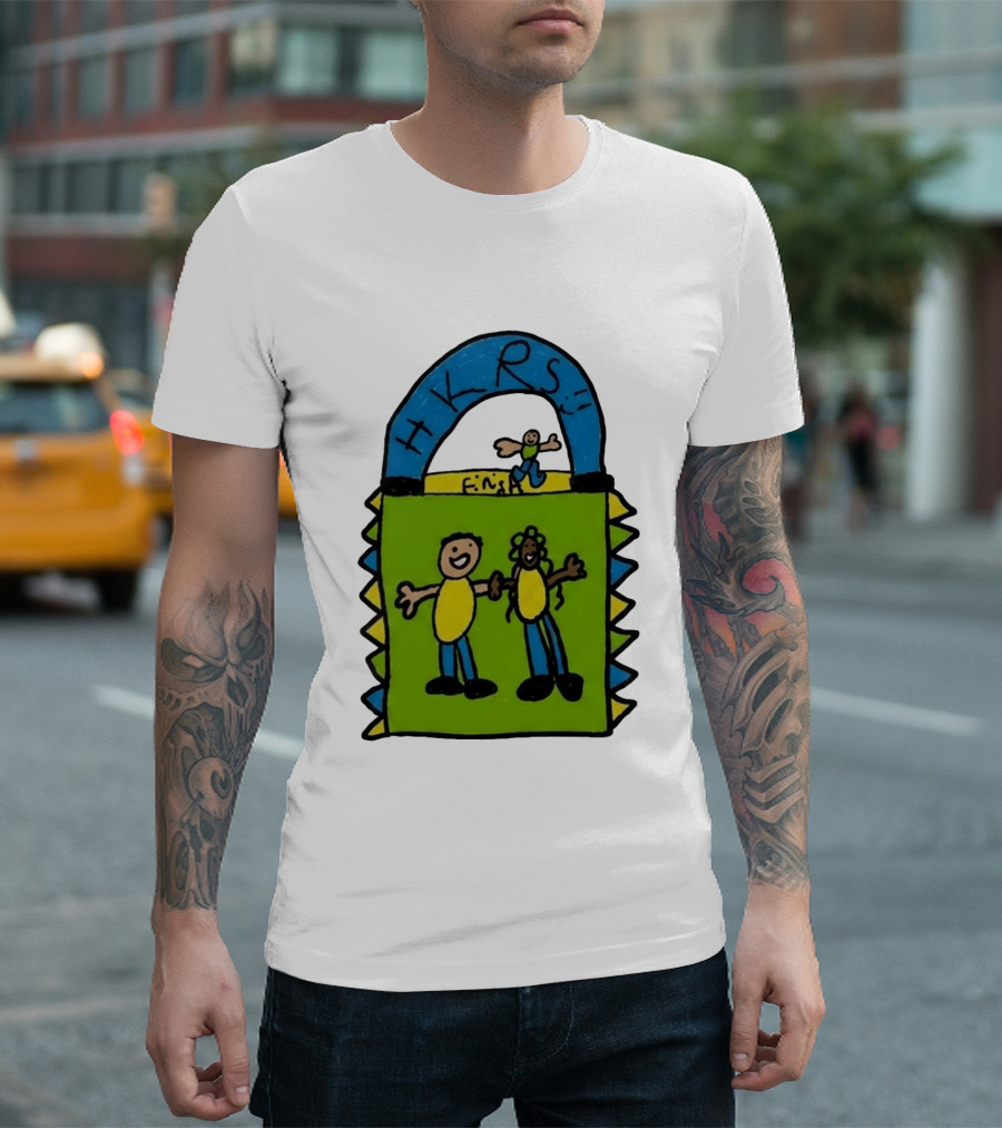 HKRS Kanick Healthy Running Series Fun Finish Line Kids Drawing T-Shirt