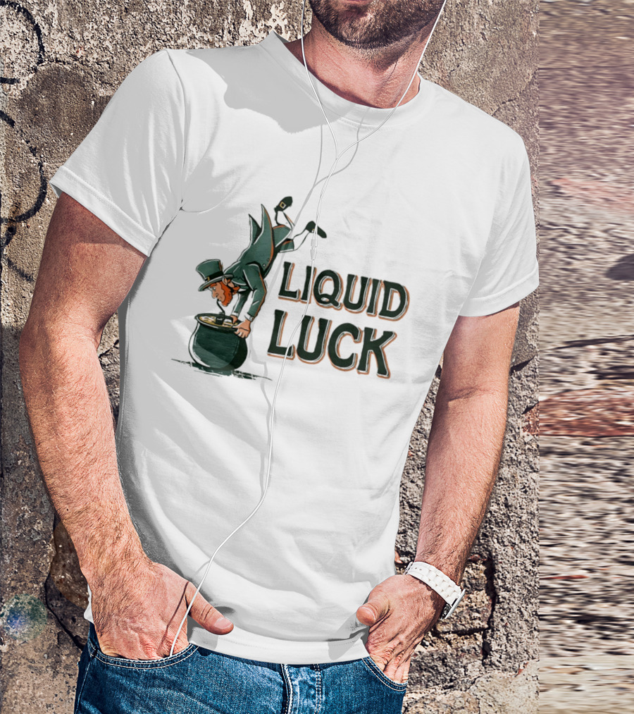 Liquid Luck Pot Of Gold St. Patrick's Day Leprechaun T-Shirt