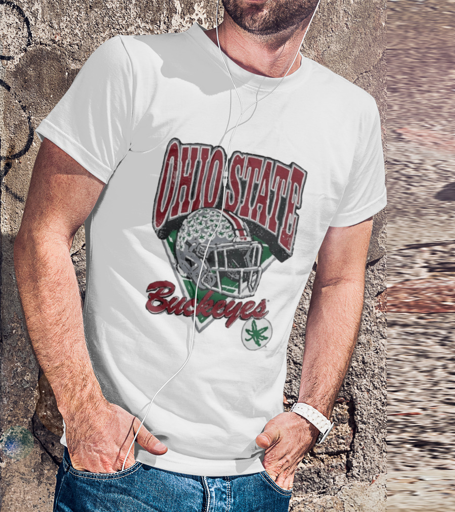 Ohio State Buckeyes Helmet Football Pride T-Shirt