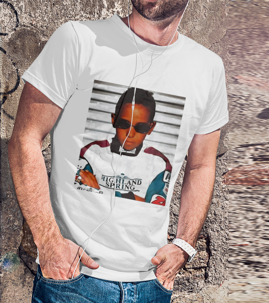 Lewis Hamilton Highland Spring Racing Attire Youthful Champion T-Shirt
