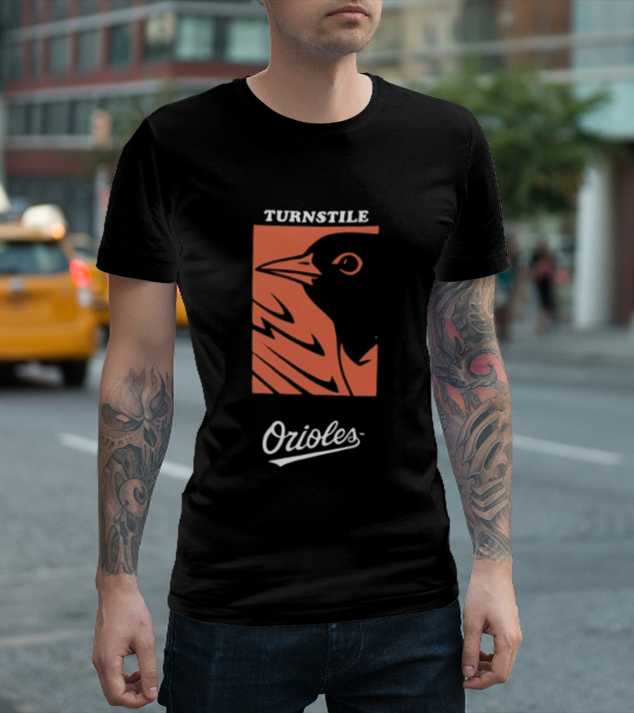 Baltimore Orioles Turnstile 2026 These Birds Not Meant To Fly Alone Two Sided T-Shirt