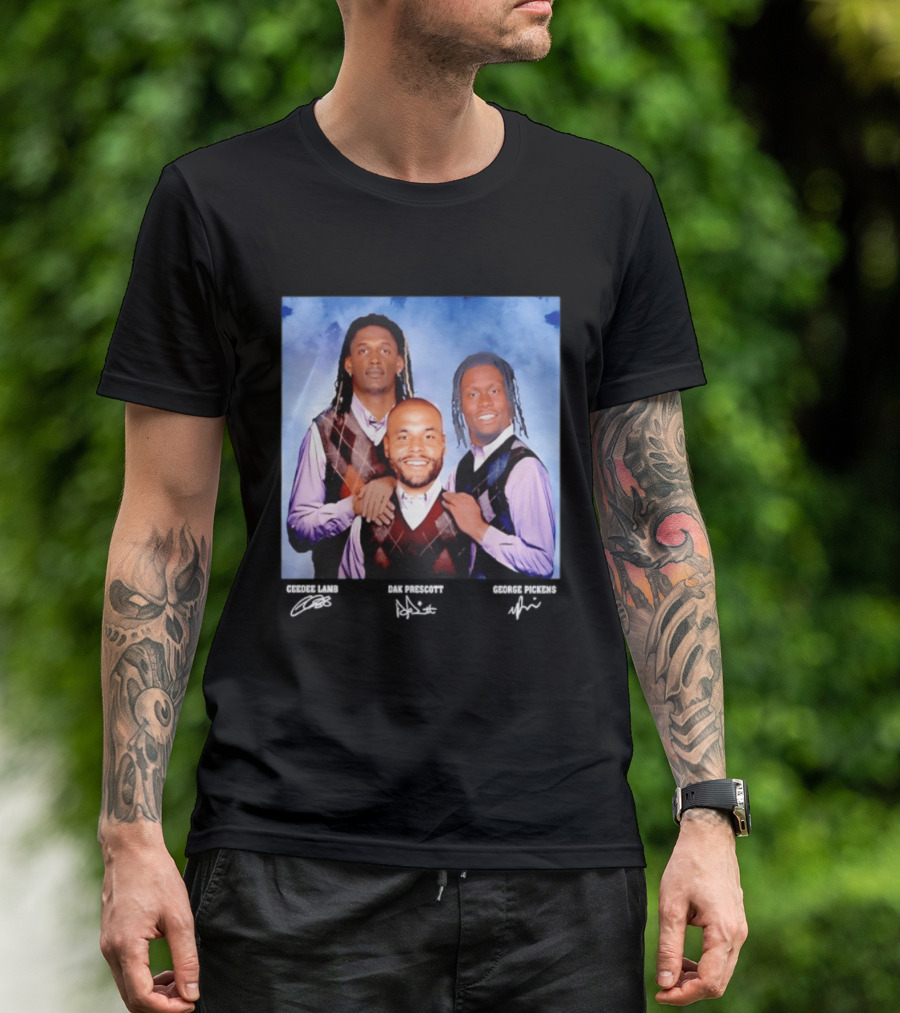 CeeDee Lamb Dak Prescott George Pickens Dallas Cowboys Pittsburgh Steelers Step Brothers T-Shirt