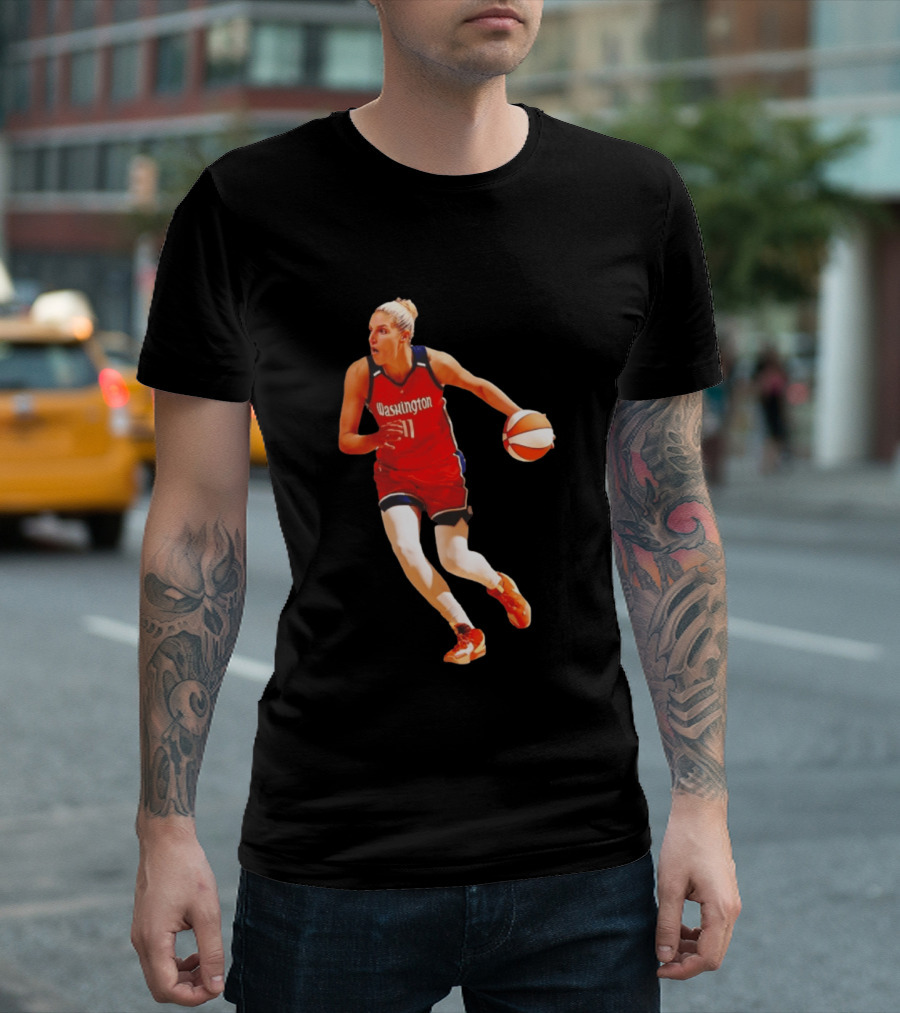 Elena Delle Donne Washington Mystics Basketball Hall Of Fame Player 11 T-Shirt