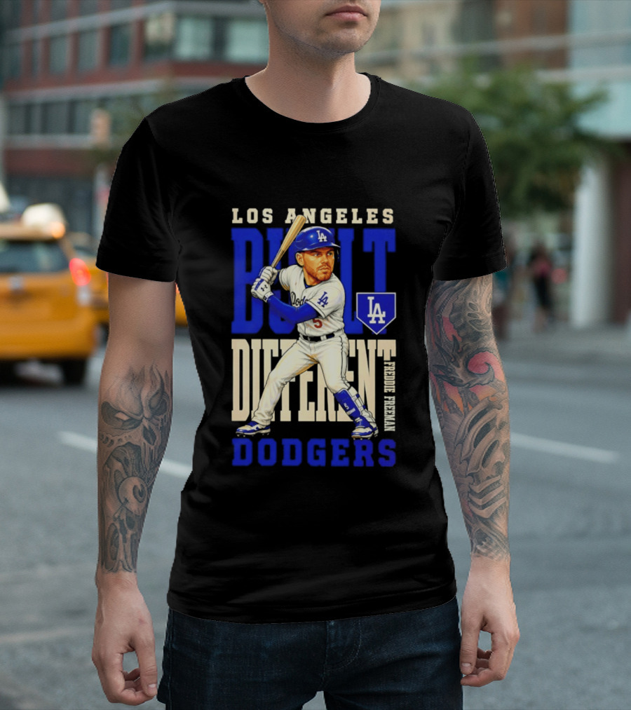 Los Angeles Dodgers Built Different Freddie Freeman MLB T-Shirt