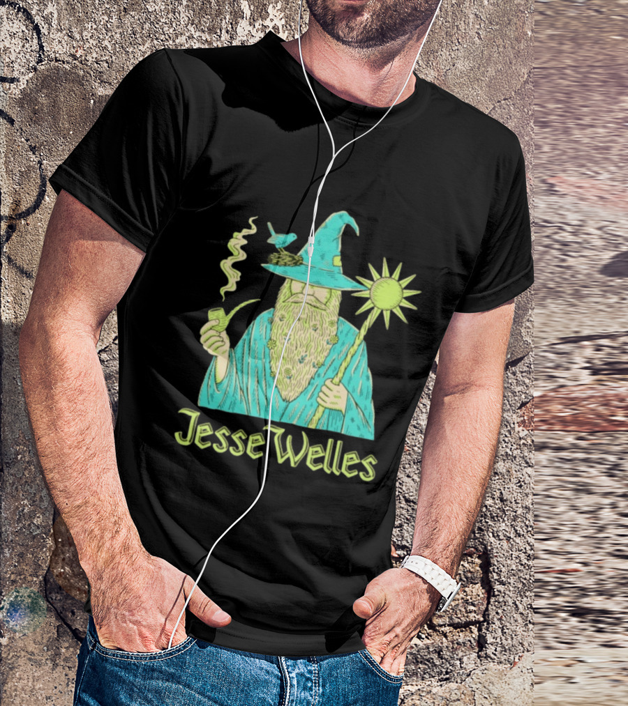 Jesse Welles Wizard Pipe Staff Bird Wizardry Magic T-Shirt