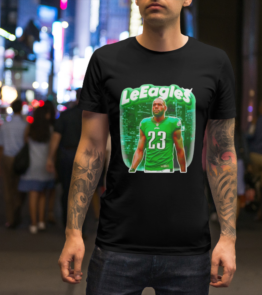 LeBron James LeEagles Philadelphia Eagles 23 Jersey T-Shirt