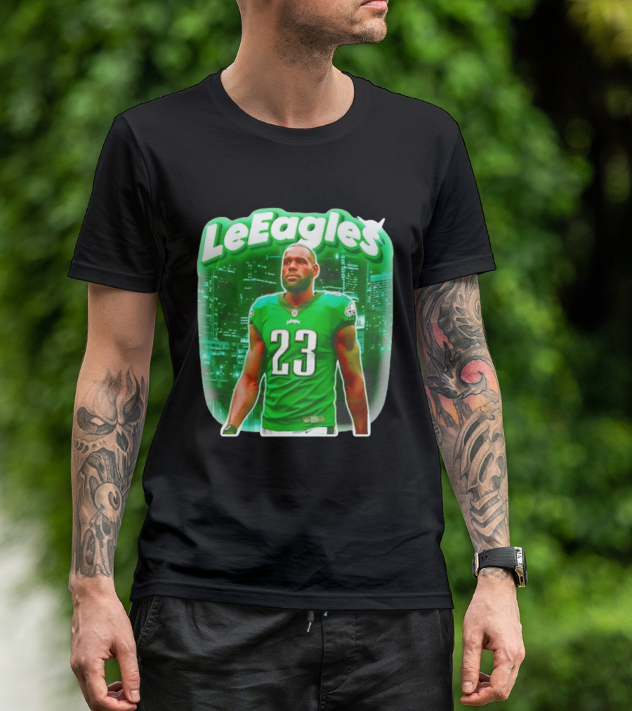 LeBron James LeEagles Philadelphia Eagles 23 Jersey T-Shirt