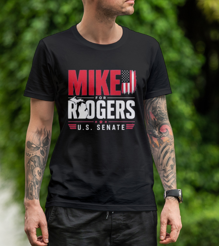 Mike Rogers U.S. Senate Campaign American Flag T-Shirt