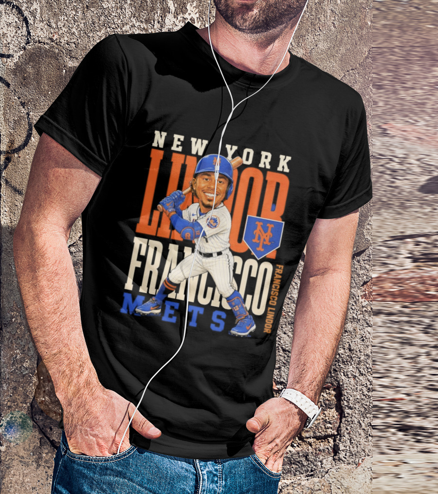 New York Mets Francisco Lindor Character 2026 MLB Season T-Shirt