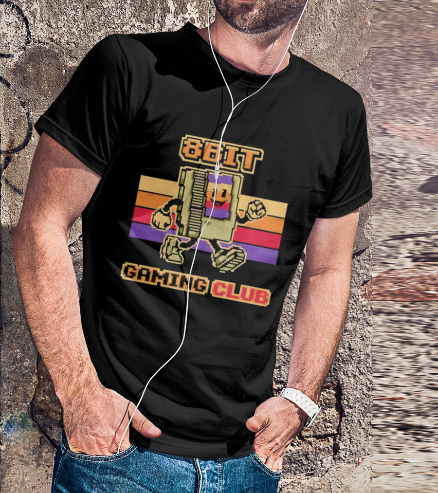 8 Bit Gaming Club Retro NES Video Games T-Shirt