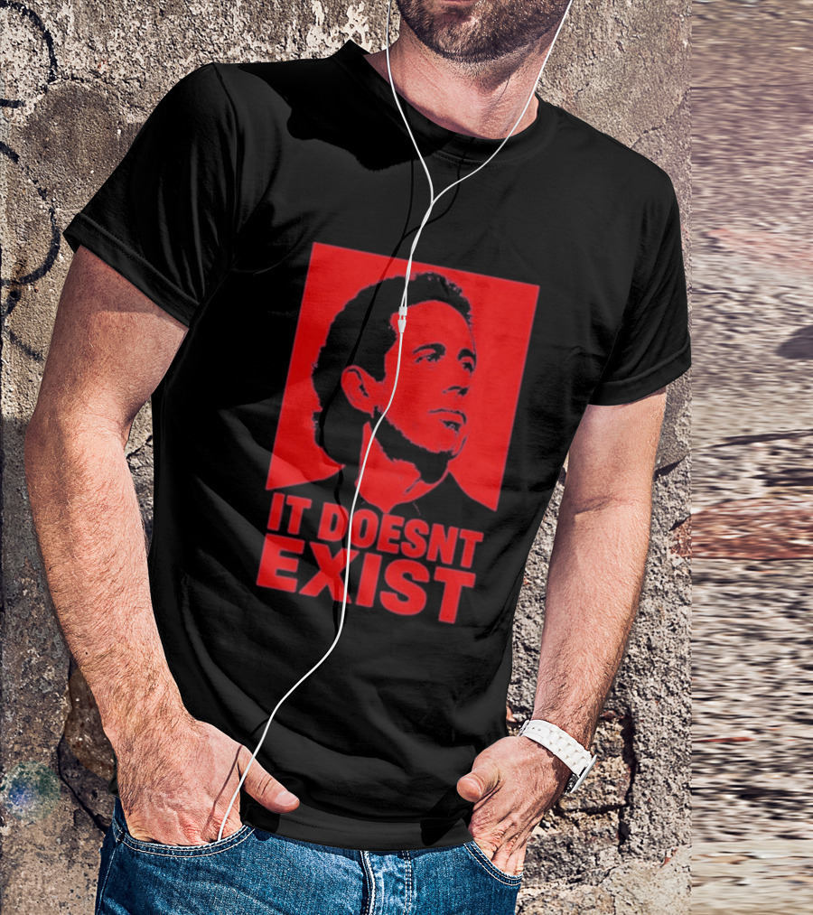 Jerry Seinfeld It Doesn't Exist Bold Red T-Shirt