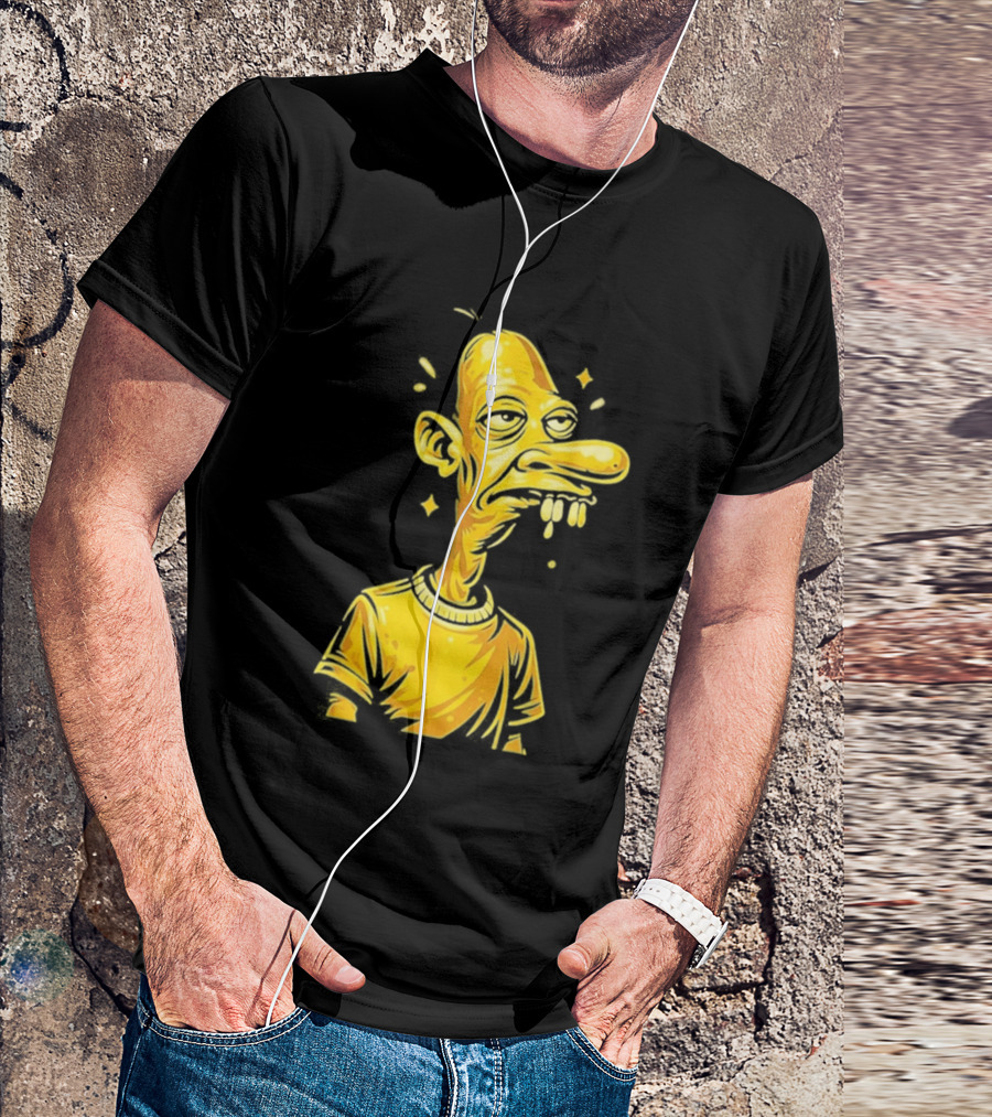 Neegy Manny Gold Statue Cartoon Character Original T-Shirt