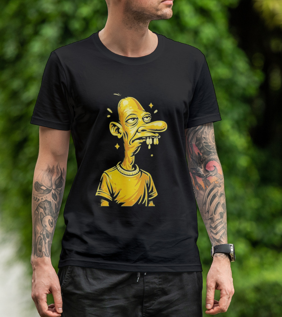 Neegy Manny Gold Statue Cartoon Character Original T-Shirt