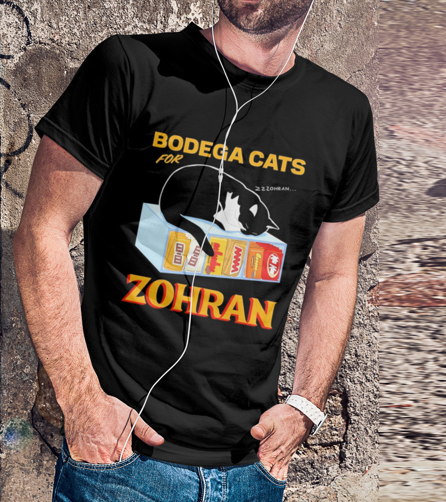 Bodega Cats For Zohran Cat Snack Kitty ZZZohran T-Shirt