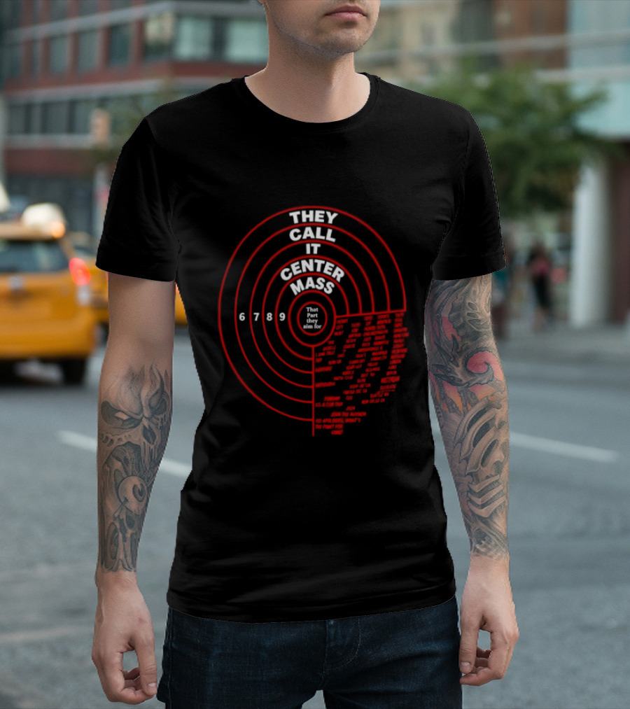 They Call It Center Mass Join The Mayhem 2024 Tour No Apologies That's What They Aim For T-Shirt