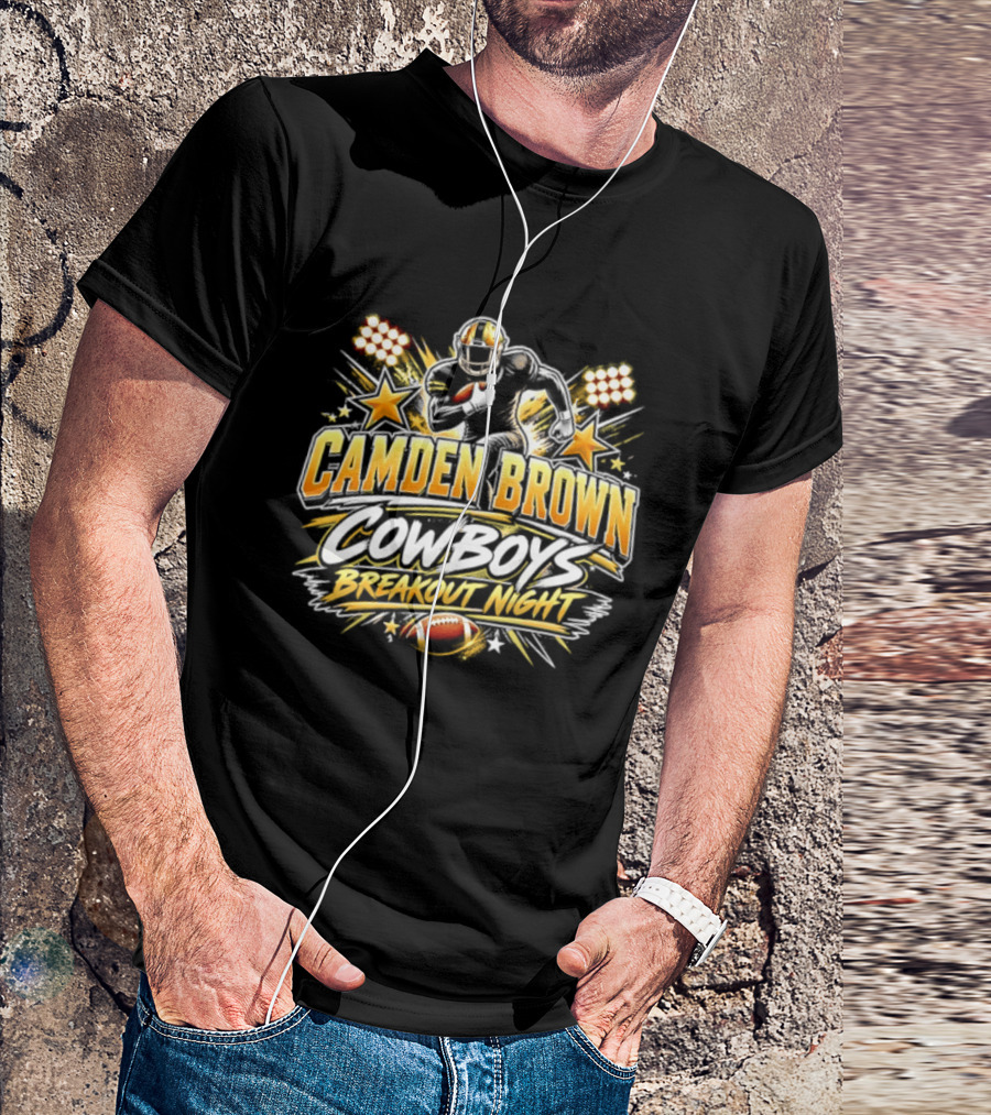 Camden Brown Cowboys Breakout Night Football Player Spotlight T-Shirt