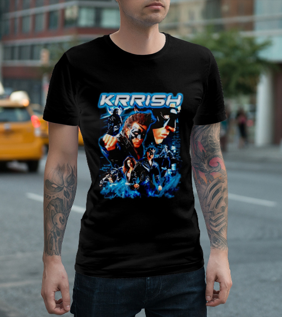 Krrish Hrithik Roshan Bollywood Movie Action Adventure Superhero T-Shirt
