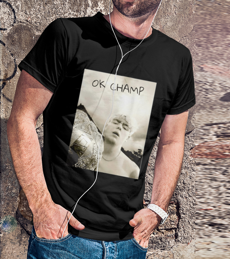 OK Champ Kyle Fletcher Holding Championship Belt T-Shirt