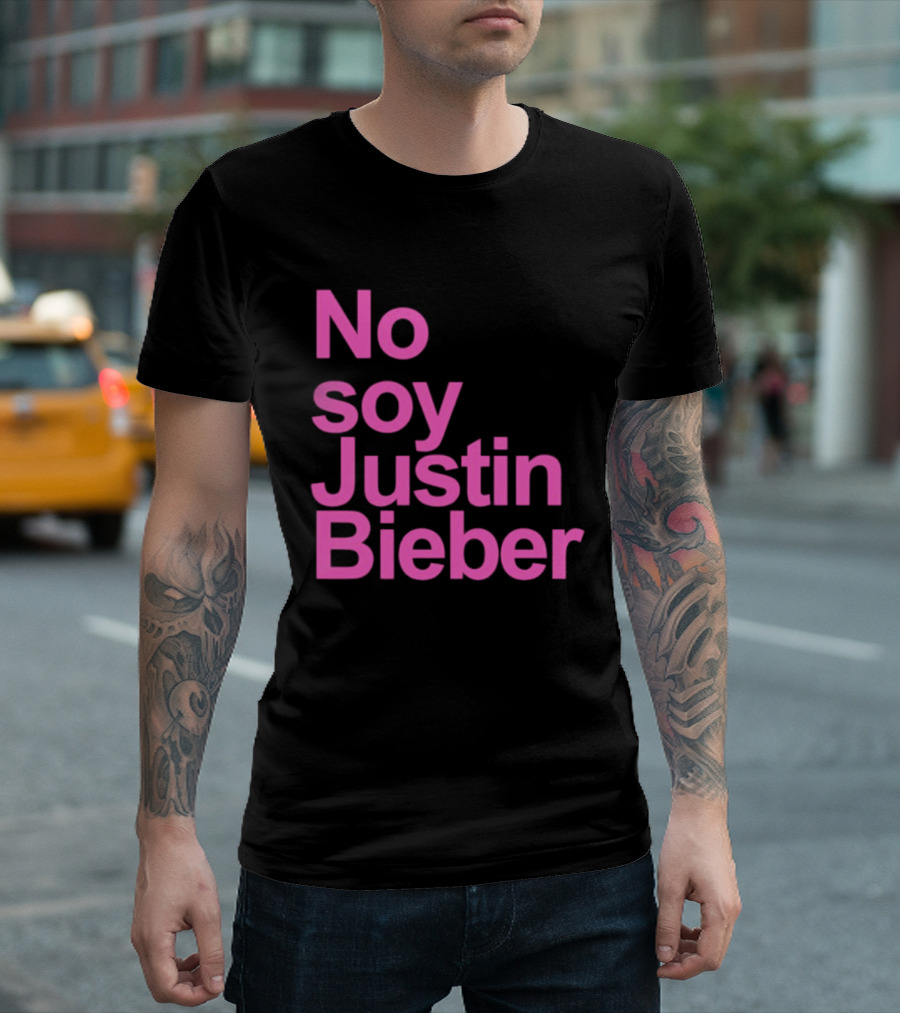 No Soy Justin Bieber Pop Music Celebrity Merchandise T-Shirt