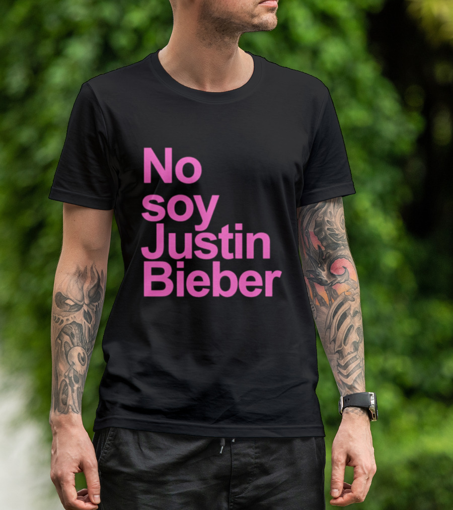 No Soy Justin Bieber Pop Music Celebrity Merchandise T-Shirt