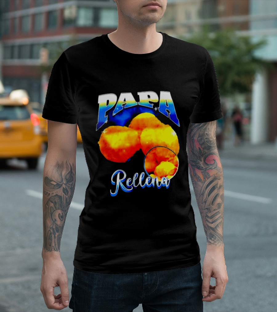 Papa Rellena Bold Text Potato Dish T-Shirt