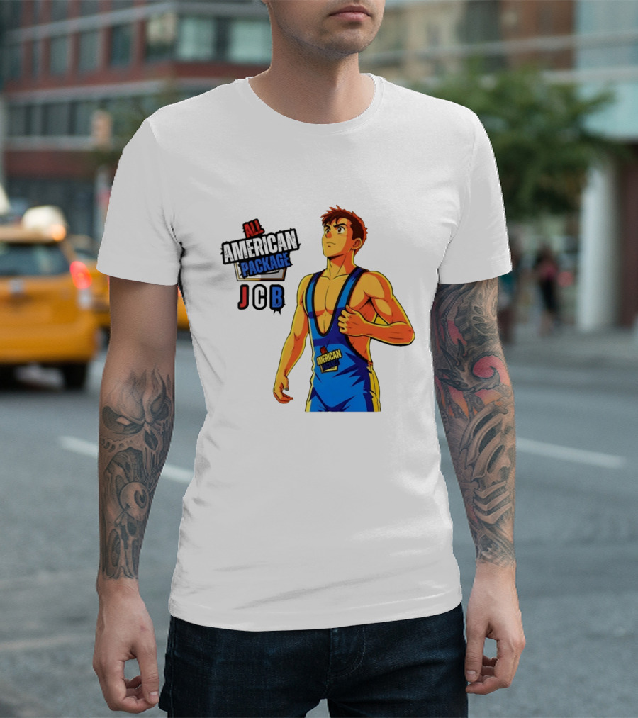 All American Package JCB Anime Wrestler T-Shirt