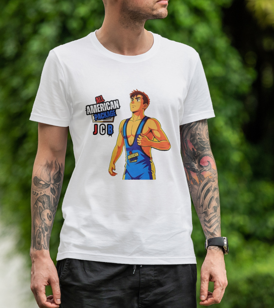 All American Package JCB Anime Wrestler T-Shirt