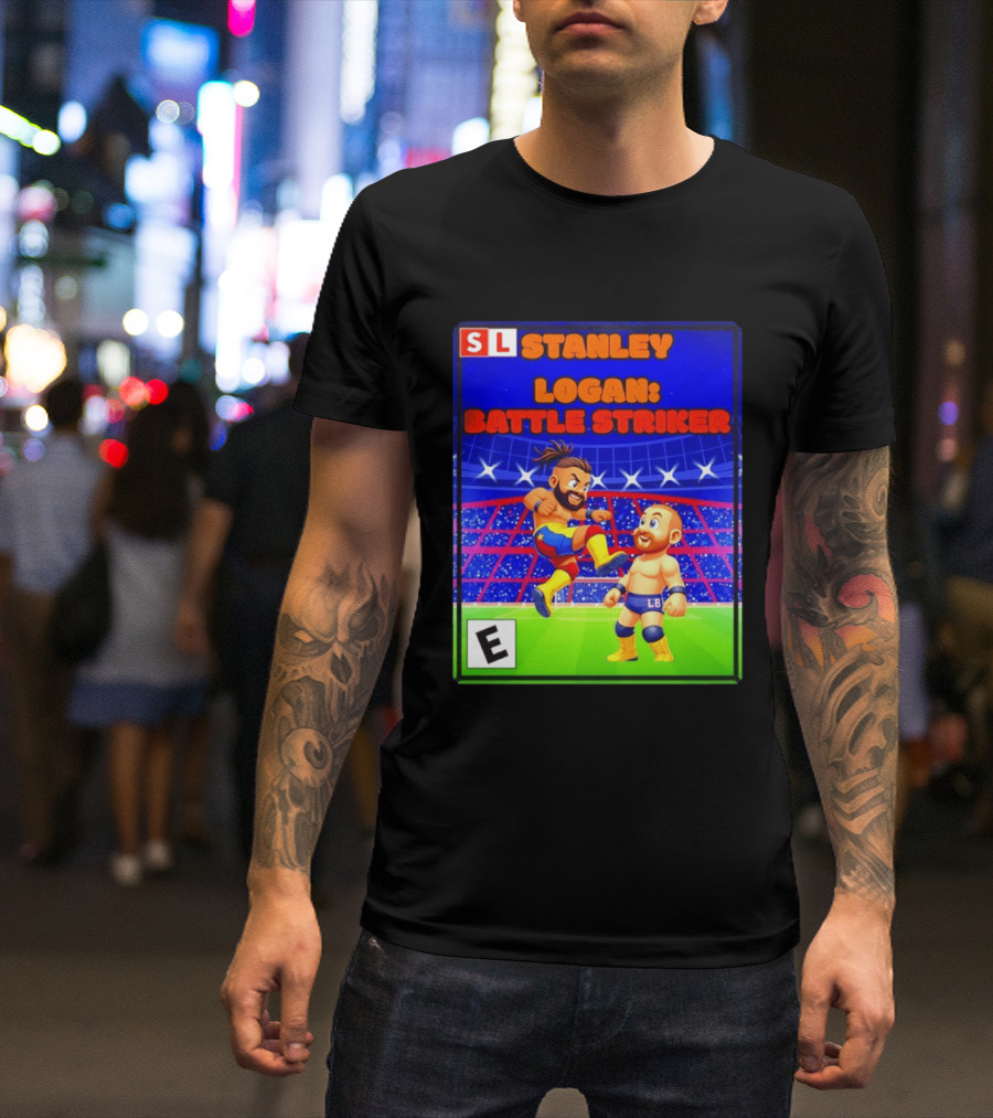 Stanley Logan Battle Striker Wrestling Game Cover T-Shirt