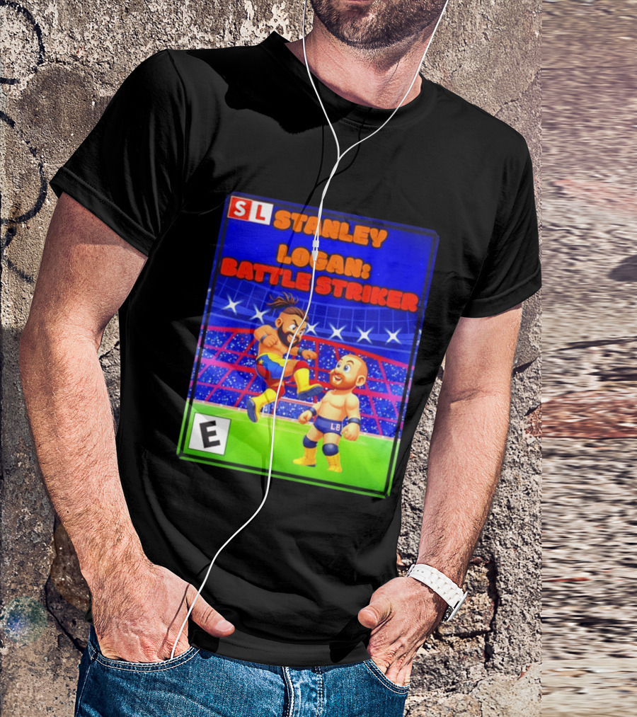 Stanley Logan Battle Striker Wrestling Game Cover T-Shirt