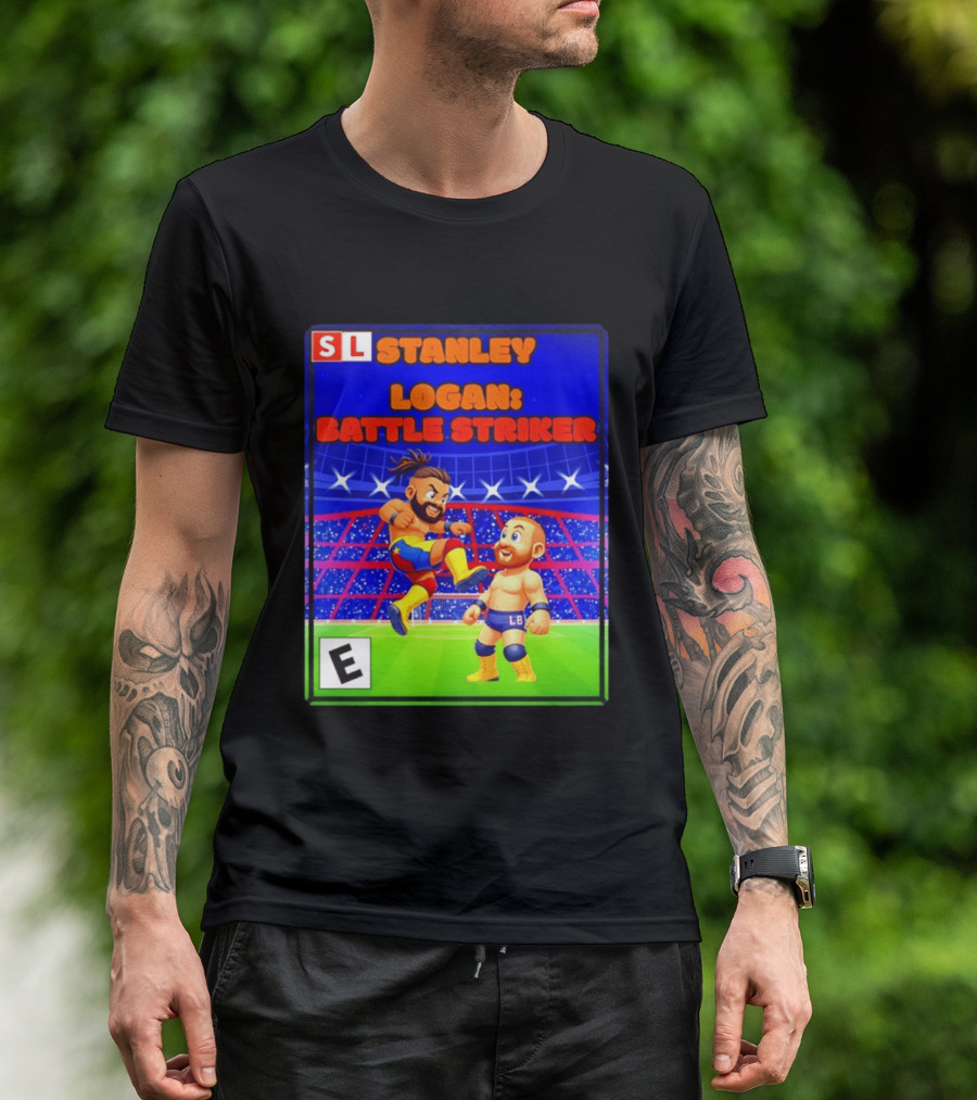Stanley Logan Battle Striker Wrestling Game Cover T-Shirt