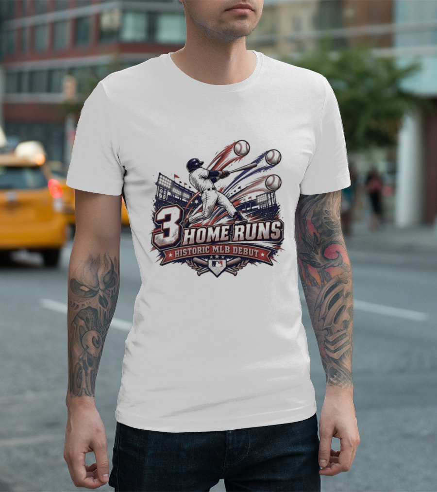 3 Home Runs Historic MLB Debut T-Shirt