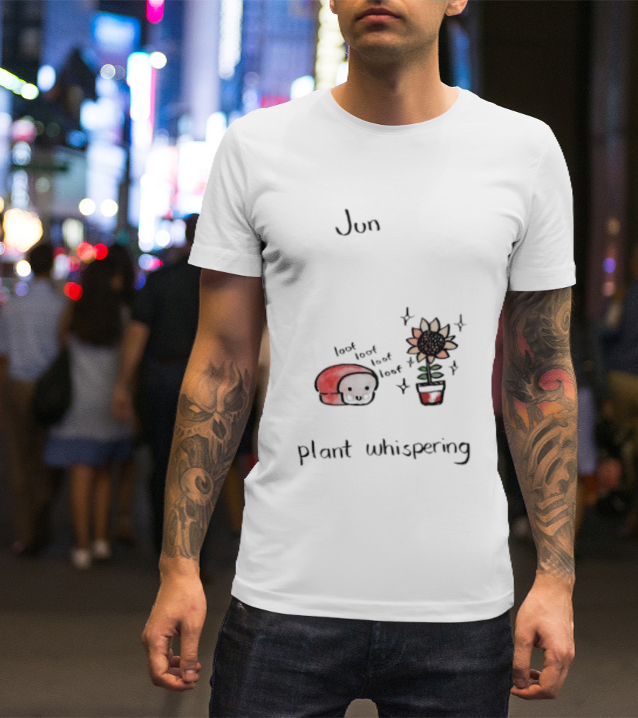 Jun Plant Whispering Bread Sunflower Loof Visual T-Shirt