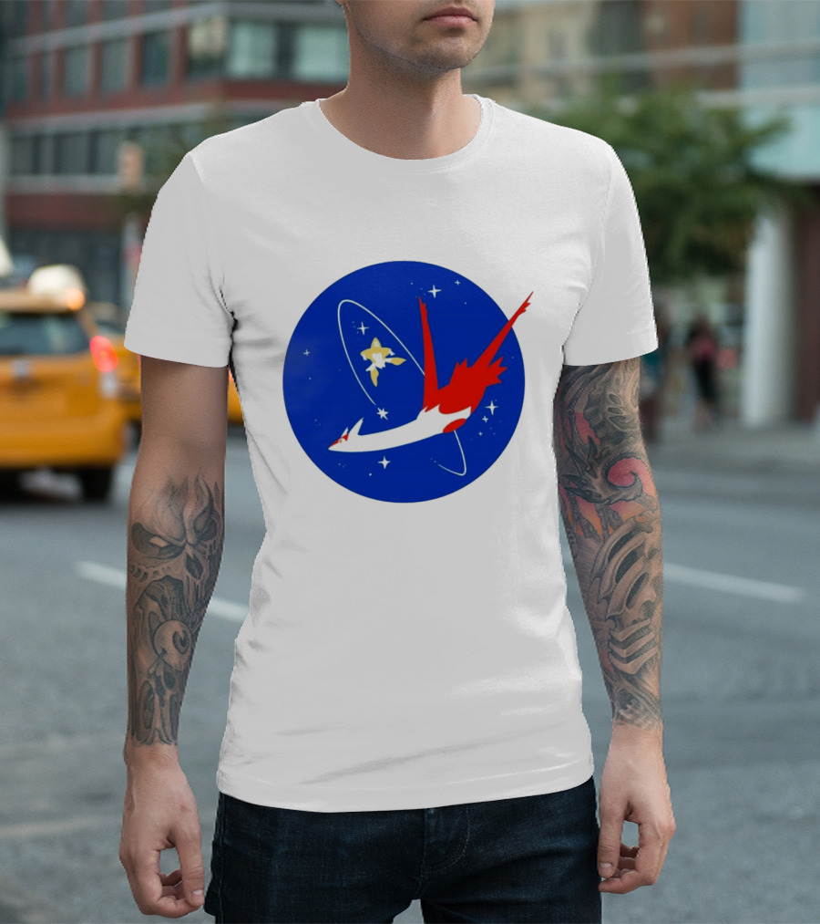 Latias Jirachi Cosmic Voyage In Space T-Shirt