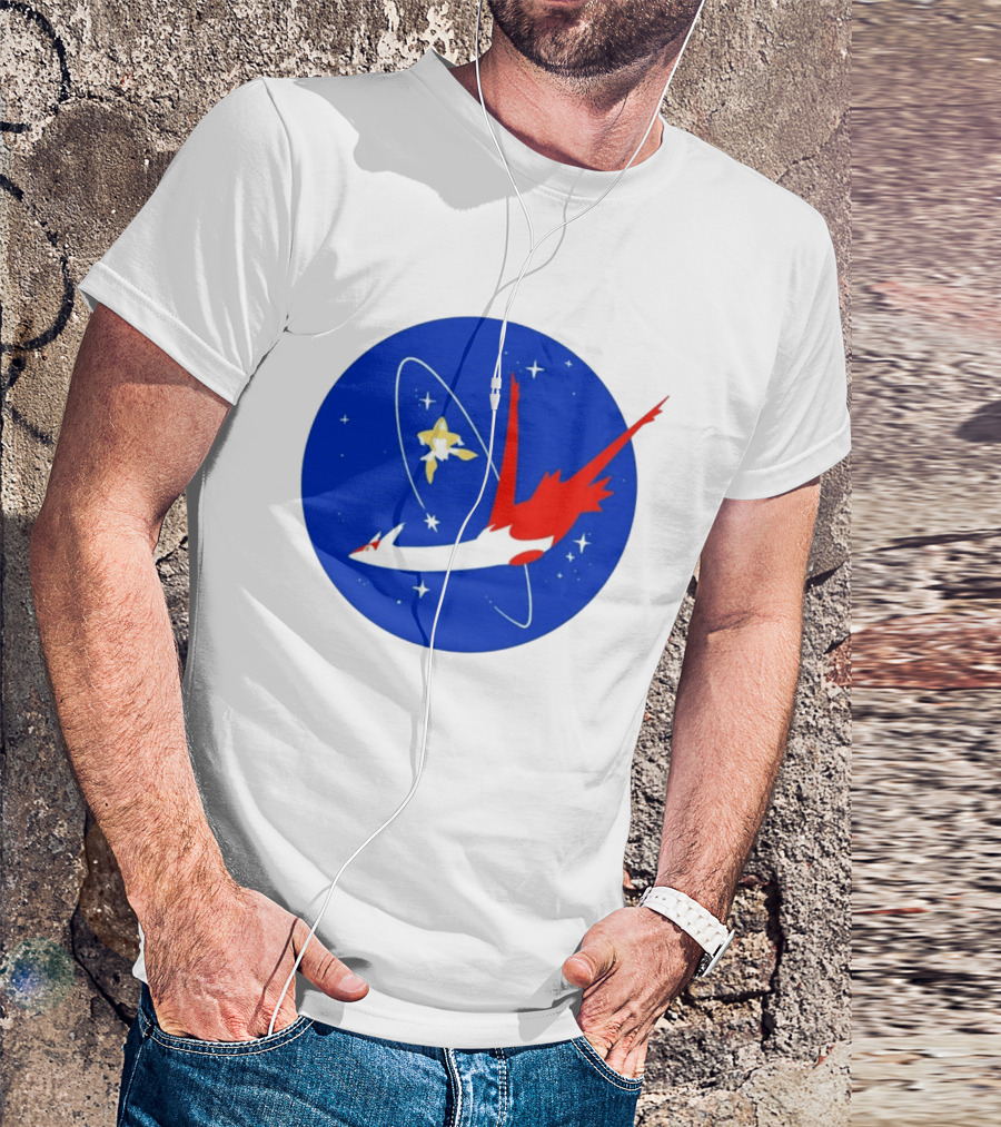Latias Jirachi Cosmic Voyage In Space T-Shirt