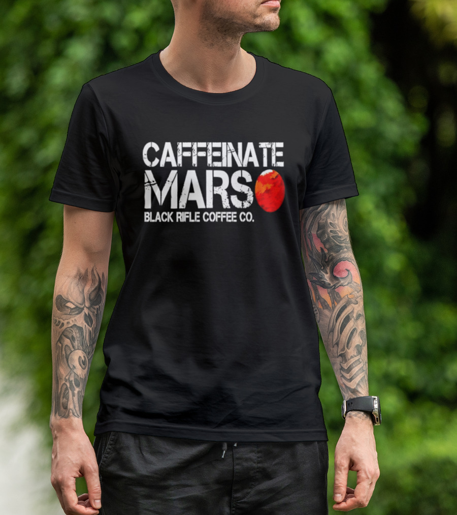 Caffeinate Mars Black Rifle Coffee Co Red Planet T-Shirt