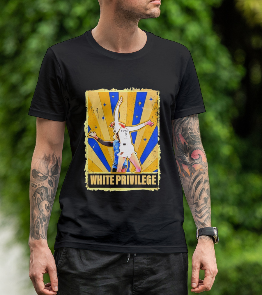 Caitlin Clark Indiana Fever WNBA White Privilege T-Shirt