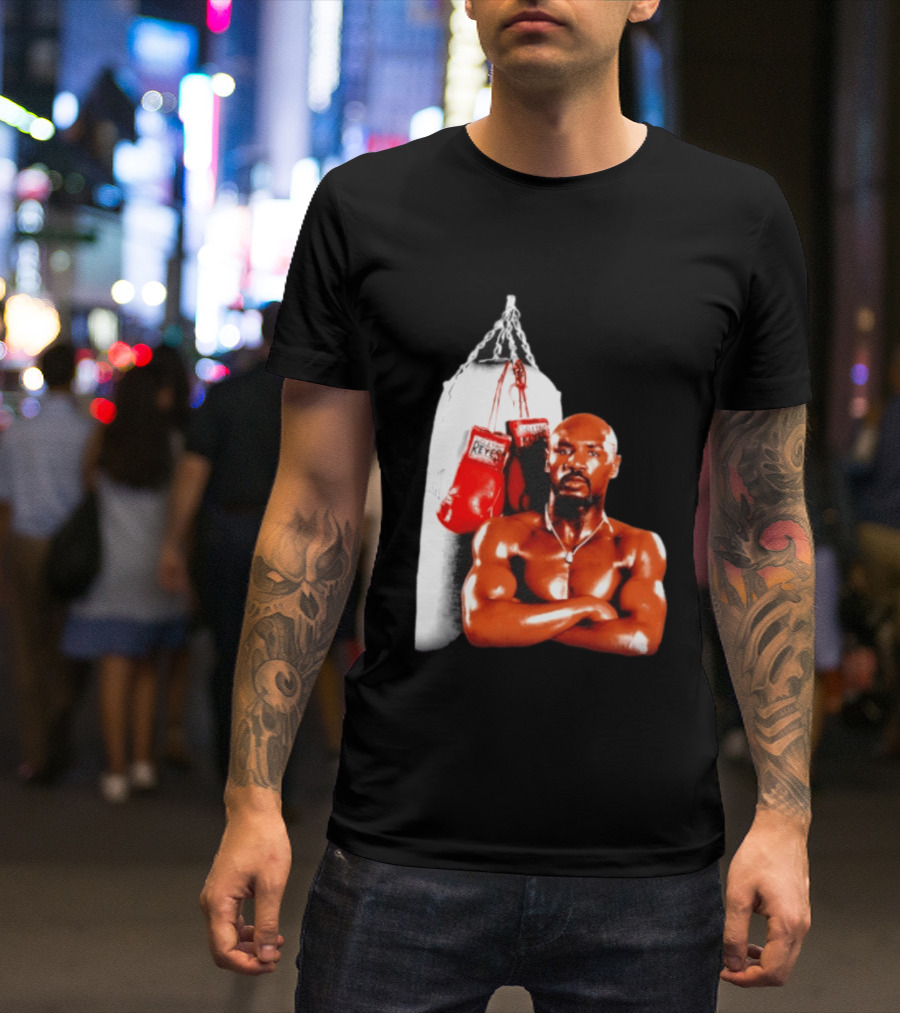 Marvelous Marvin Hagler With Cleto Reyes Boxing Gloves Iconic Champion T-Shirt