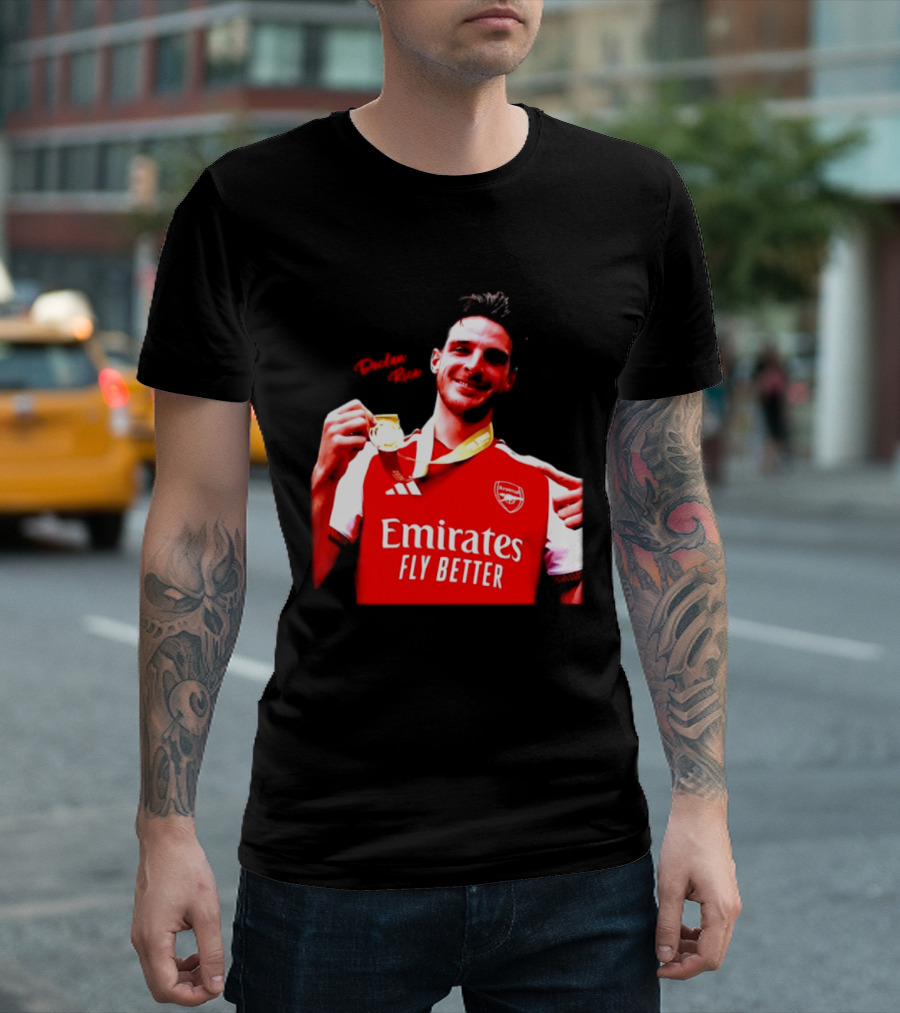 Declan Rice Arsenal Premier League Winner 2026 Emirates Fly Better T-Shirt