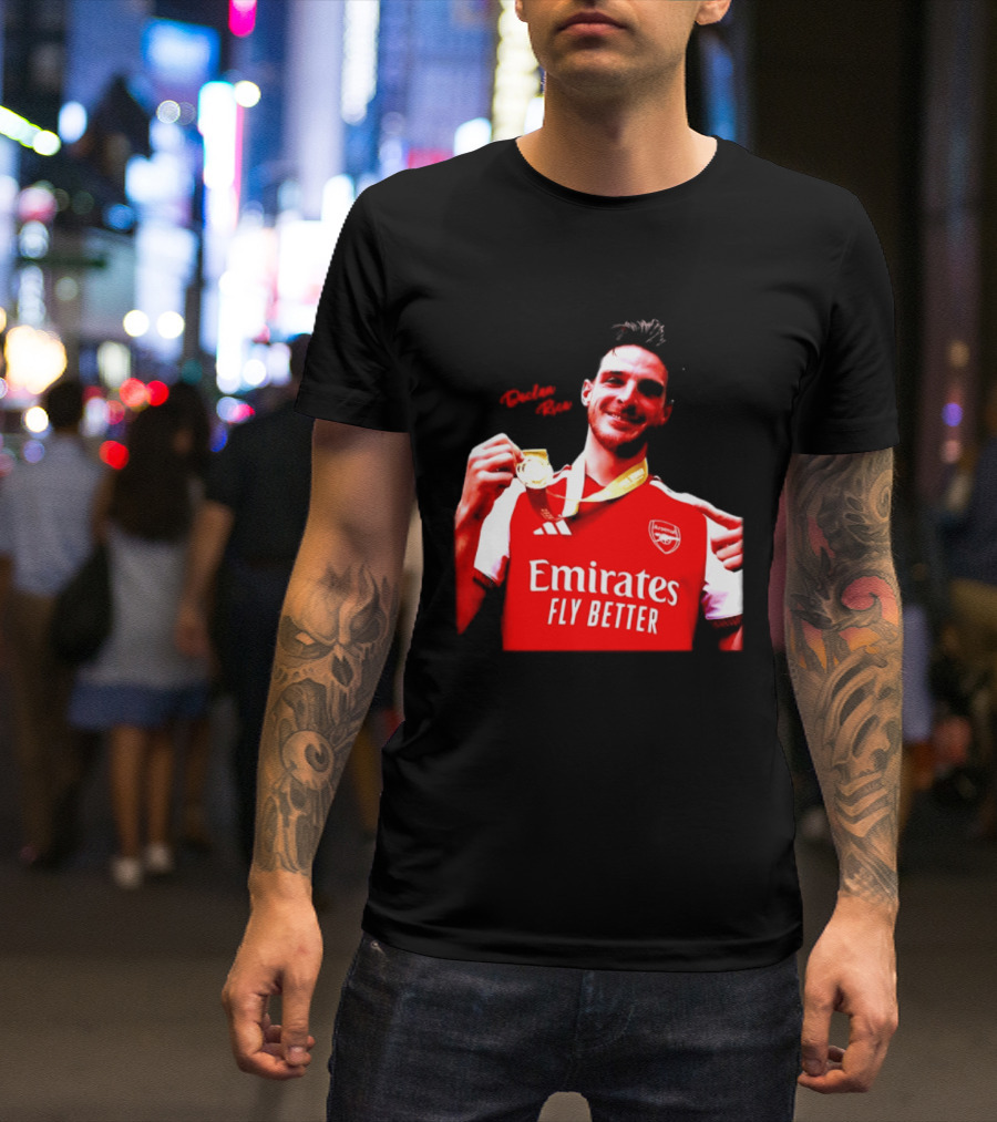 Declan Rice Arsenal Premier League Winner 2026 Emirates Fly Better T-Shirt