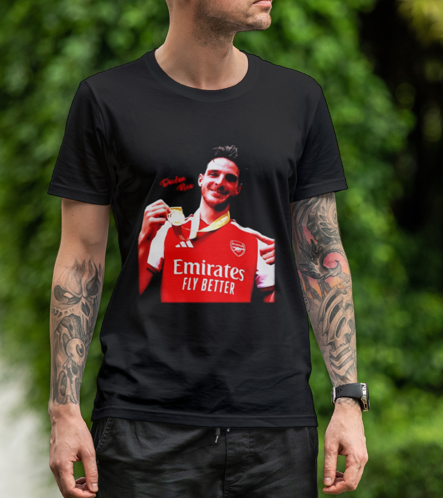 Declan Rice Arsenal Premier League Winner 2026 Emirates Fly Better T-Shirt