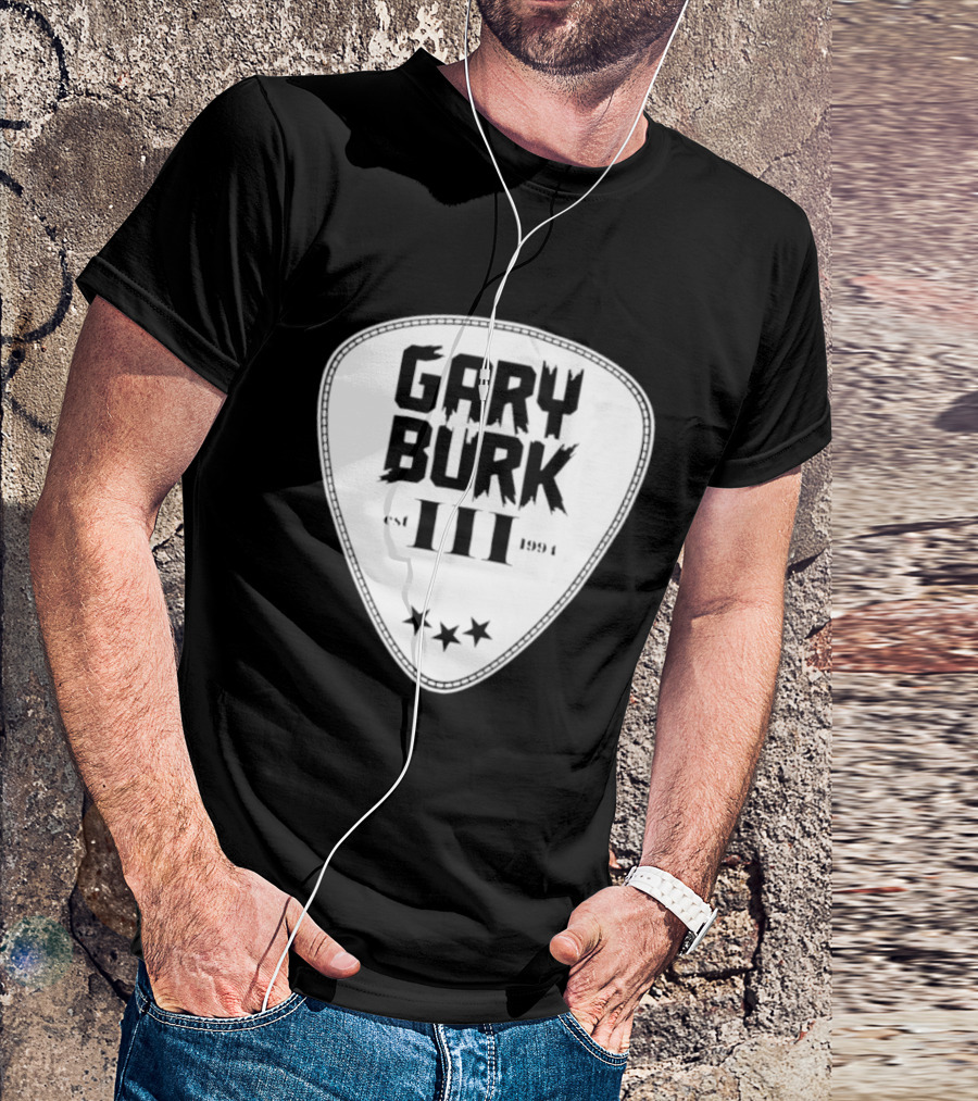 Gary Burk III Est 1994 Guitar Pick Musician Stars T-Shirt