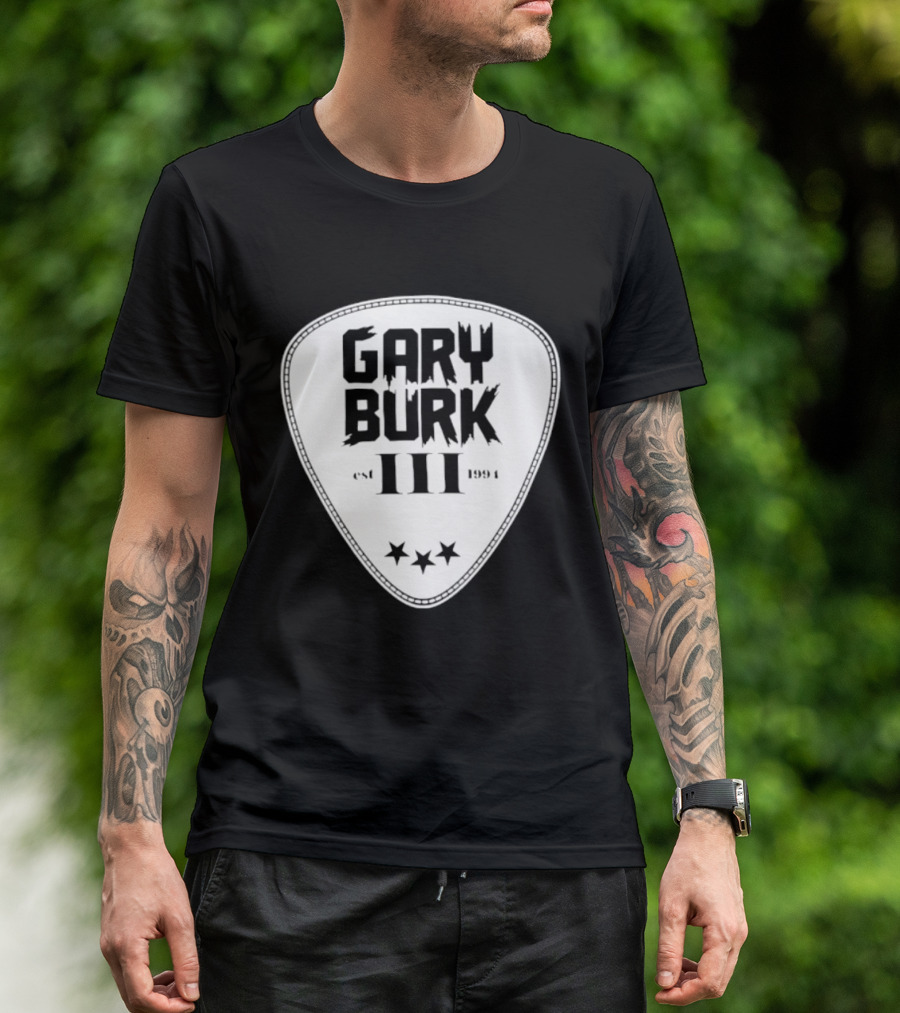 Gary Burk III Est 1994 Guitar Pick Musician Stars T-Shirt