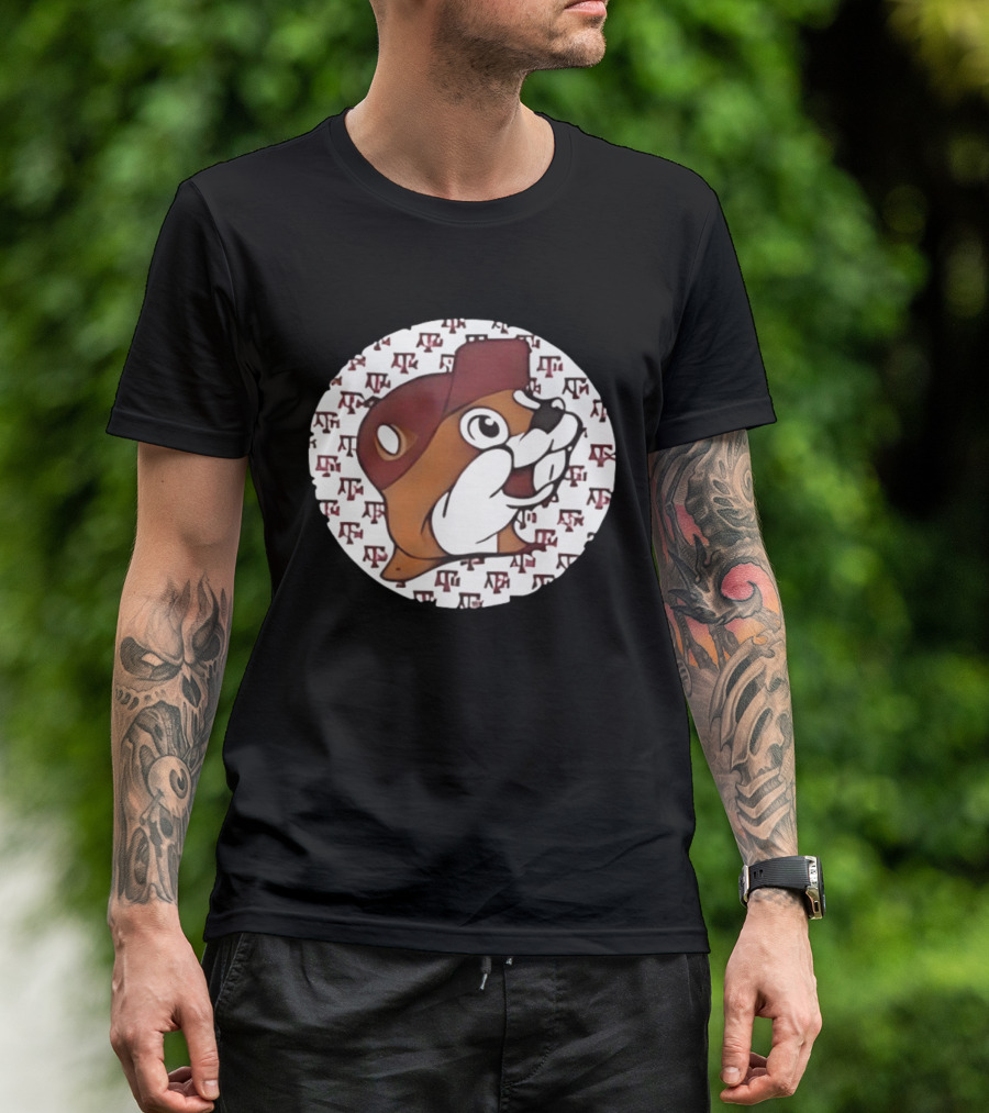 Texas A&M X Buc Ee's Unique TX Football Mashup Two Sided T-Shirt