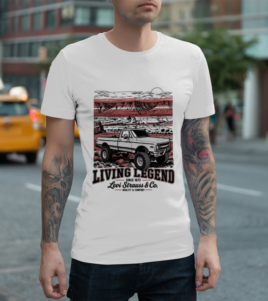 Living Legend Lewis Bros Motor Co Four Wheel Drive Trail Racing Adventure T-Shirt