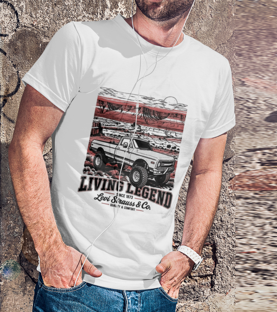 Living Legend Lewis Bros Motor Co Four Wheel Drive Trail Racing Adventure T-Shirt