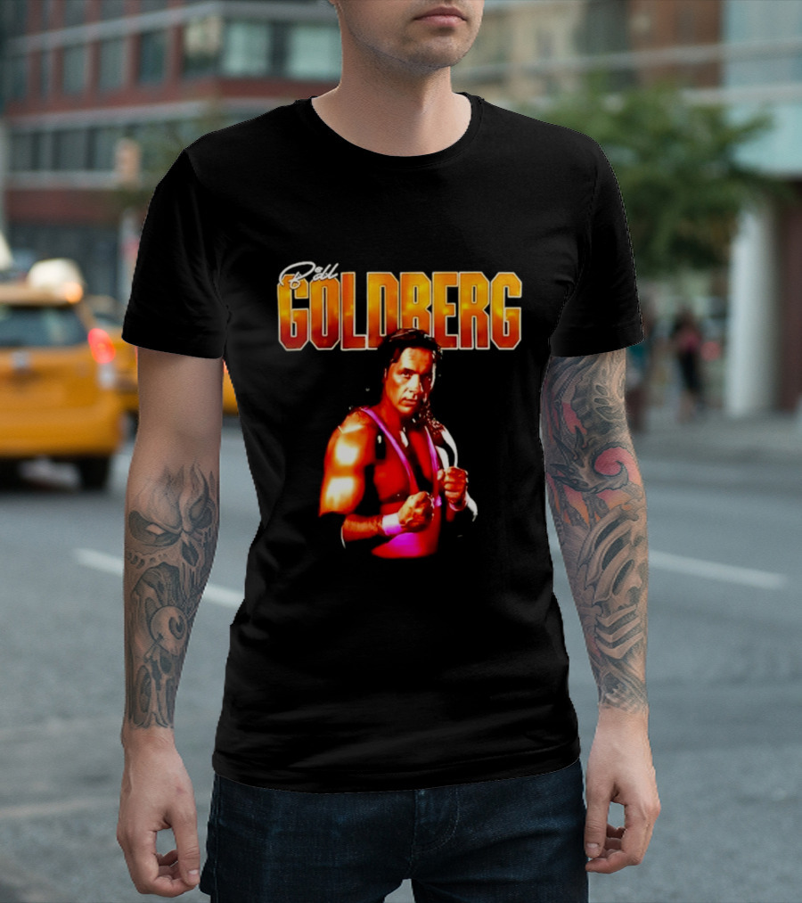 Bill Goldberg Bret Hart Portrait Wrestling Legends T-Shirt