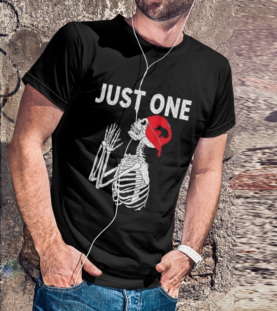 Buffalo Bills Just One Skeleton In Red Cap T-Shirt