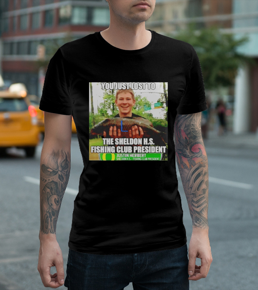 You Just Lost To Justin Hebert Sheldon H.s. Fishing Club President T-Shirt